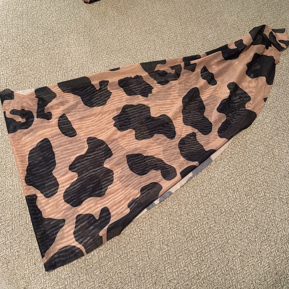 SHEIN cowprint bikini with sarong/skirt - Picture 11 of 12